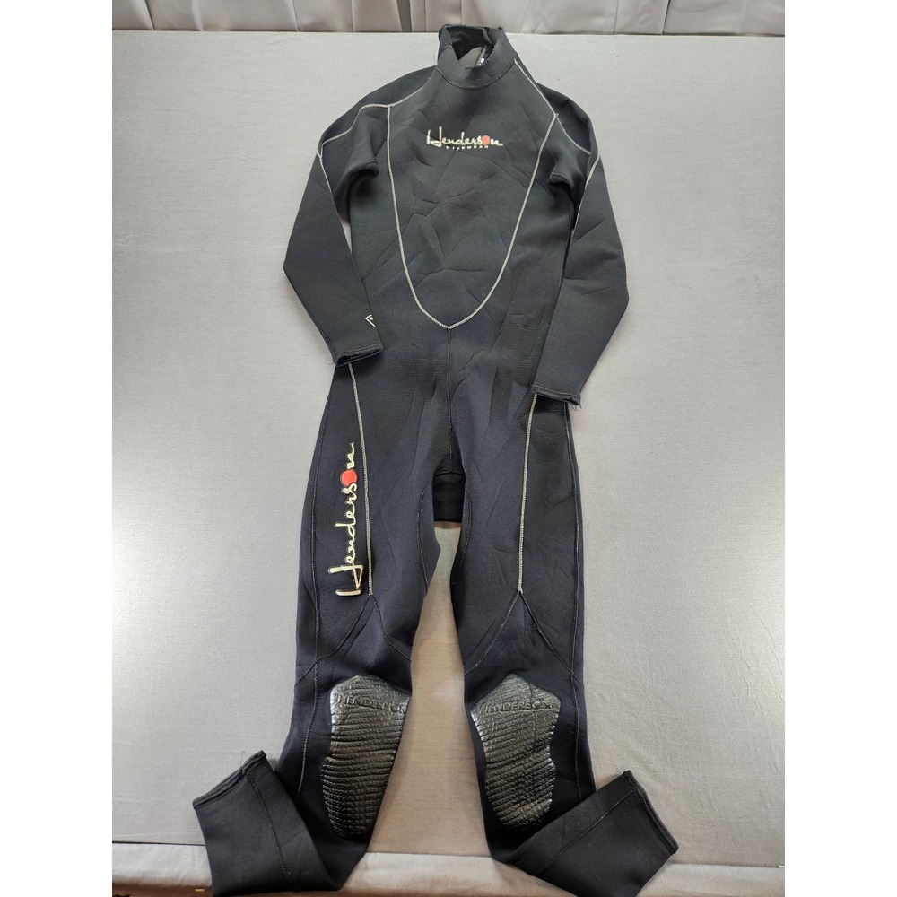 Henderson Thermoprene 3mm Full Wetsuit Mens XS Black Scuba Diving A830MB